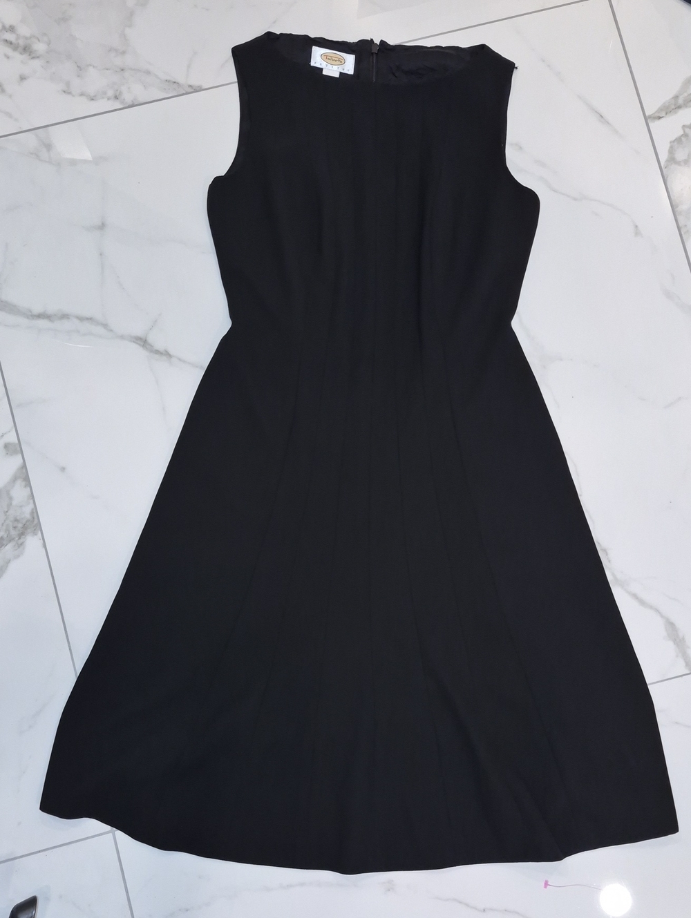 Talbots Black Sleeveless A-Line Sheath Dress Nwot